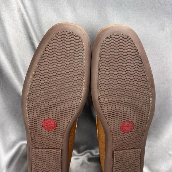 Marc Joseph NY Union Street Loafers Men's 12 Cognac Leather Brazil Driving Shoes - Picture 16 of 17